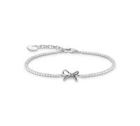 Thomas Sabo A2172-643-14-L19V Silver Bow-Bracelet With White stones