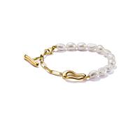Thomas Sabo A2190-430-14-L19V Pearl Bracelet Natural Beauty Gold-Plated