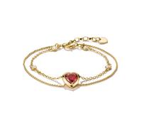 Thomas Sabo A2222-414-10-L19V Bracelet Double row with heart Elyndra Gold-plated