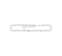 Thomas Sabo Anklet with Hearts and White Stones Silver 925 Sterling Silver