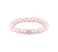 Thomas Sabo As We Love Rose Quartz Charm Club Beaded Bracelet