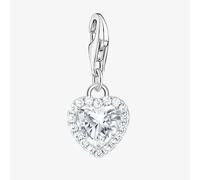 THOMAS SABO As We Love Silver Cubic Zirconia Heart Dropper Charm 2202-051-14