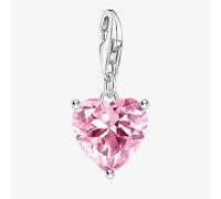 Thomas Sabo Charm Club Charmista Sterling Silver Pink Heart Charm 2205-051-9 - Contemporary - Sterling Silver / Zirconia