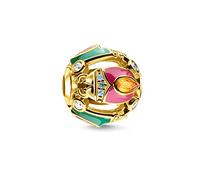 Thomas Sabo Bead Bug Gold 925 Sterling Silver, 18k Yellow Gold Plating, Cold Enamel