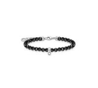 THOMAS SABO Black Onyx Charm Bracelet Silver