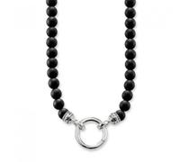 Thomas Sabo Black Ring Clasp Obsidian Necklace KE1102-023-11 - Size 60 cm