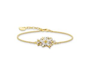 Thomas Sabo Blooming Skies 18ct Yellow Gold Plated Zirconia Bracelet