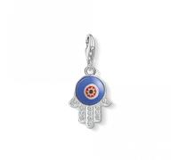 Thomas Sabo Blue Glass Hand of Fatima Sterling Silver Zirconia