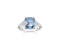 THOMAS SABO Blue Stone Silver Ring Silver