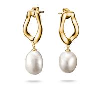 Thomas Sabo Bold Elegance 18ct Yellow Gold Plated Cultured Freshwater Pearl Earrings