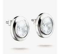 THOMAS SABO Bold Elegance Silver Oval Cubic Zirconia Stud Earrings H2342-051-14