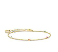 Thomas Sabo bracelet colored stones gold plated silver A1999-488-7-L19V