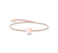 Thomas Sabo Sterling Silver Bracelet heart Recycled 925 silver 18k rose gold plating, Women, A2044-415-40-L19V