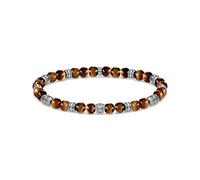 Thomas Sabo Unisex Bracelet Lucky Charm Tiger‘s Eye 925 Sterling Silver, Blackened A1923-826-2