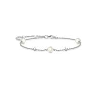 Thomas Sabo Bracelet Pearls with White Stones Silver 925 Sterling Silver