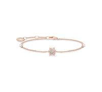THOMAS SABO Rose Gold Plated Snowflake Bracelet A2082-416-14-L19V