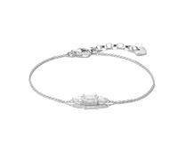 THOMAS SABO Bold Elegance Silver Three Stone Cubic Zirconia Bracelet A2221-051-14-L19V