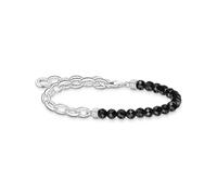 Thomas Sabo bracelet with black beads 925 sterling silver A2098-130-11-L19