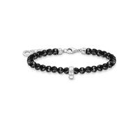 Thomas Sabo Charm Club Charming Ladies Black Bracelet A2097-130-11 - Sterling Silver/Agate