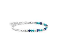 Thomas Sabo Bracelet with blue stones and pearls 925 Sterling Silver