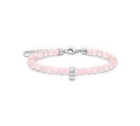 Thomas Sabo Charm Club Charm Club Pink Pearls Bracelet A2097-034-9 - Contemporary - Sterling Silver/Rose Quartz