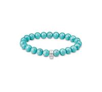 Thomas Sabo bracelet with turquoise beads 925 sterling silver X0293-404-17