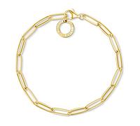 Thomas Sabo Charm Club Thomas Sabo Gold Paper Clip Style Charm Bracele