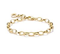 Thomas Sabo Classic Gold Tone Charm Bracelet 0.5cm, 19.5cm