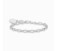 Thomas Sabo Charm Bracelet with White Charmista Coin 0.5cm, 17cm