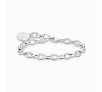 Thomas Sabo Charm Bracelet with White Charmista Coin 0.6cm, 15cm