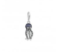 Thomas Sabo Charm Club Blue Octopus Charm 1890-644-1 - Sterling Silver / Zirconia