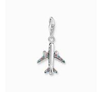 Thomas Sabo Charm Club Charm Club Multicoloured Aeroplane Charm 1914-342-7 - - Sterling Silver/Stone/Corundum/Zirconia