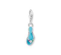 Thomas Sabo Charm Club Charm pendant flip flop with stones silver Recycled 925 silver, Women, 2025-914-7