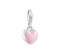 Thomas Sabo Charm Club Charmista Charmista Pink Cold Enamel Heart Charm Pendant 1993-007-9 - - Sterling Silver / Cold Enamel