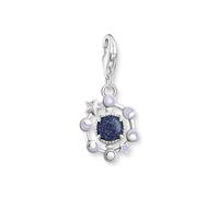 Thomas Sabo Charm Club Charm pendant moon phase with imitation sandstone Recycled 925 silver, Women, 2040-664-32
