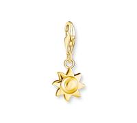 Thomas Sabo Ladies' Sterling Silver 18ct Gold Plated Yellow Sunburst Charm Pendant