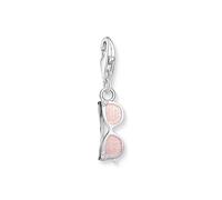 Thomas Sabo Charm Club Charmista Charmista Pink Cold Enamel Sunglasses Charm Pendant 2027-041-9 - - Sterling Silver / Cold Enamel / Zirconia