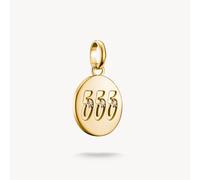 Thomas Sabo Charm Club Charming Connect Gold Plated Angel Number 555 With Stones Charm CC1252-414-14 - Sterling Silver / 18ct Gold Plated / Zirconia