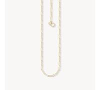 Thomas Sabo Gold Paper Clip Style Charm Necklace X0254-413-39 - Size 45 cm
