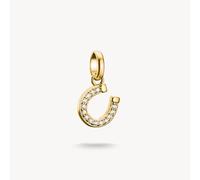 Thomas Sabo Charm Club Charming Connect Gold Plated Horseshoe - Sterling Silver / 18ct Gold Plated / Zirconia