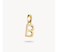 Thomas Sabo Charm Club Charming Connect Gold Plated Letter B Charm CC1208-413-39 - Sterling Silver / 18ct Gold Plated