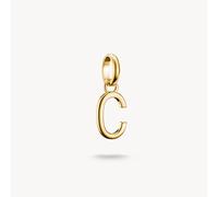 Thomas Sabo Charm Club Charming Connect Gold Plated Letter C - Sterling Silver / 18ct Gold Plated