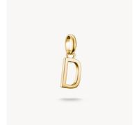 Thomas Sabo Charm Club Charming Connect Gold Plated Letter D Charm CC1210-413-39 - Sterling Silver / 18ct Gold Plated