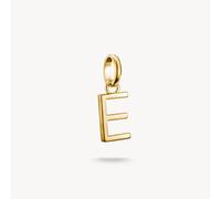 Thomas Sabo Charm Club Charming Connect Gold Plated Letter E - Sterling Silver / 18ct Gold Plated