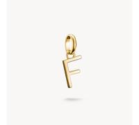 Thomas Sabo Charm Club Charming Connect Gold Plated Letter F Charm CC1212-413-39 - Sterling Silver / 18ct Gold Plated