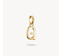 Thomas Sabo Charm Club Charming Connect Gold Plated Letter G Charm CC1213-413-39 - Sterling Silver / 18ct Gold Plated