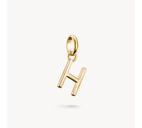 Thomas Sabo Charm Club Charming Connect Gold Plated Letter H Charm CC1214-413-39 - Sterling Silver / 18ct Gold Plated