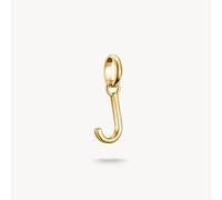 Thomas Sabo Charm Club Charming Connect Gold Plated Letter J Charm CC1216-413-39 - Sterling Silver / 18ct Gold Plated