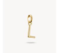 Thomas Sabo Charm Club Charming Connect Gold Plated Letter L Charm CC1218-413-39 - Sterling Silver / 18ct Gold Plated