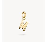 Thomas Sabo Charm Club Charming Connect Gold Plated Letter M Charm CC1219-413-39 - Sterling Silver / 18ct Gold Plated
